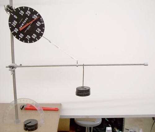 crane boom demo with scale and masses