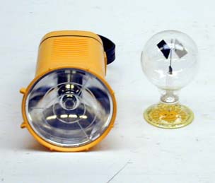 flashlight and radiometer