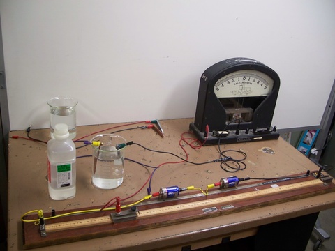 Two 'D' Cell Batteries, Uniform Slide Wire, Galvanometer, Special Resistor for Galvanometer