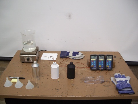 Three Radiation Cans Demo 