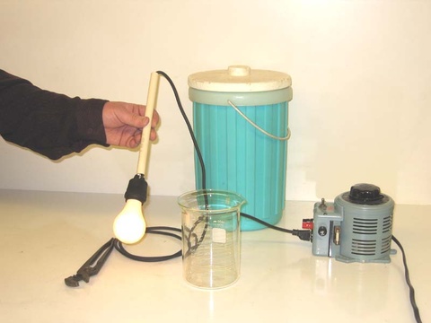equipment for Light Bulb Filament in Liquid Nitrogen demo, Slipjoint Pliers, 1000 mL Beaker