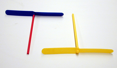 two Propellers on a Stick