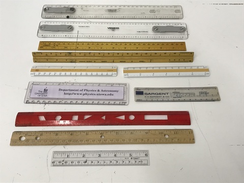 rulers, metric and English