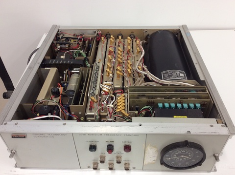interior of Atomic Clock Rackmount Module