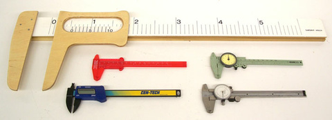Large and Small Vernier Calipers