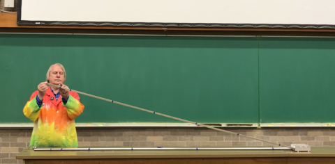 track with equal distance intervals