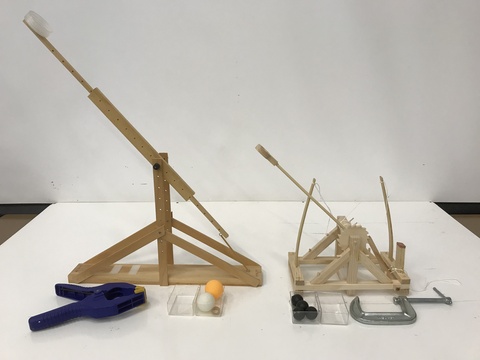 Catapult, Ping Pong Balls, Clamps