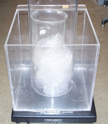 Bubble Wrap, Beaker, and Plexiglas Box
