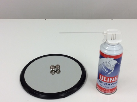 Magnetic Sheres on a Plate and Air in a Can