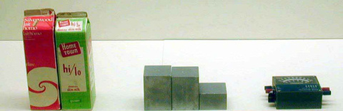 milk cartons, masses