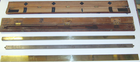 meter and yard sticks