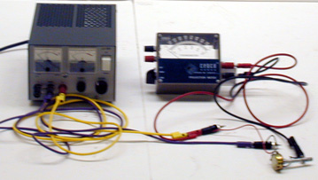 power supply, Potentiometer.