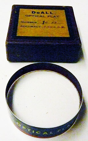 optical flat with box