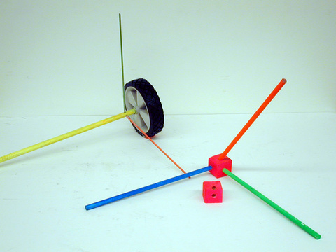 colored plastic sticks for vector demo