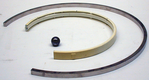 3/4 Arc Steel and Plastic Rings and 1" Ball Bearing