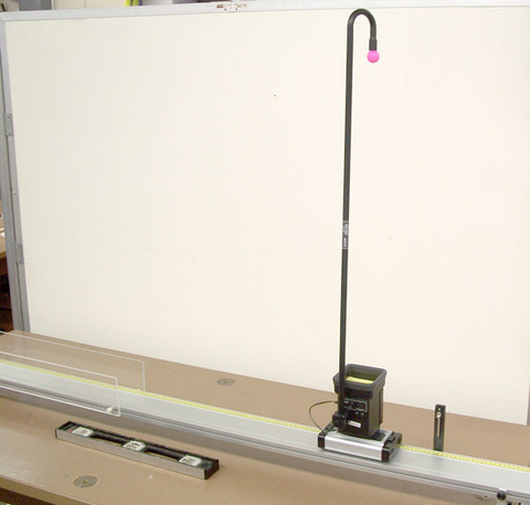 Pasco Dynamics Cart System with Ballistic Cart Accessory and Drop Rod