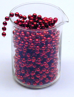 Bead Strings in a beaker