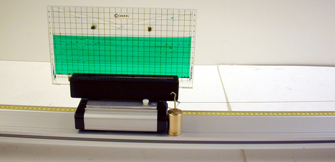 Pasco Dynamics Cart and Track, Liquid Accelerometer, Acceleration Pulley System