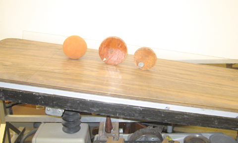 magnetic marbles on an inclined board