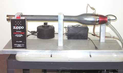 pulse jet engine, lighter fluid