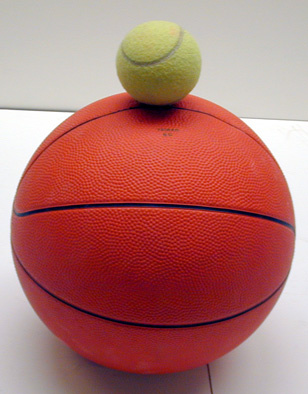Tennis Ball and Basketball