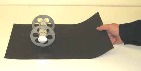 Axel with Low Mass Wheels and Construction Paper 