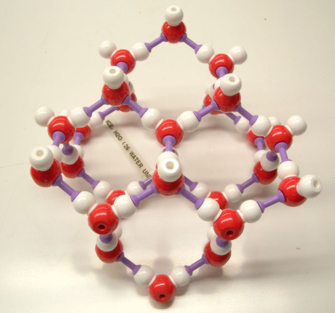 Ice, H2O with 26 water units