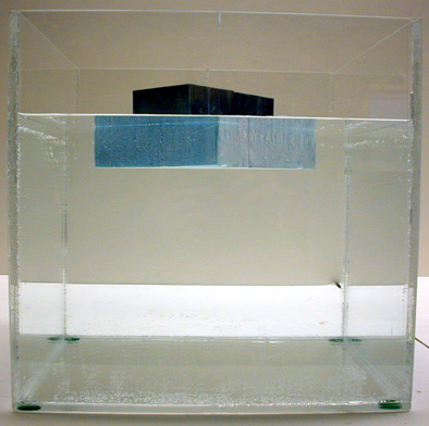 Styrofoam with an Aluminum block on top 