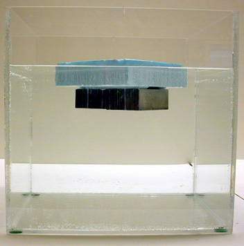 Styrofoam with an Aluminum block on bottom 
