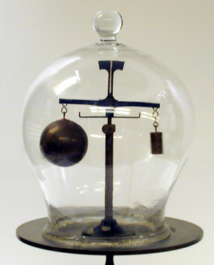 Bell Jar and Balance with Solid & Hollow Spheres - (Baroscope)