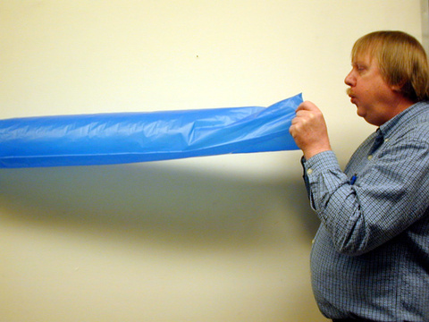 Air Filling up a 8 foot Bernoulli Bag