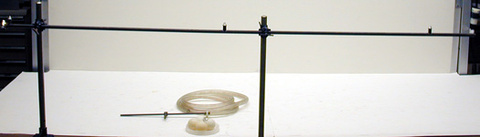 Long metal tube with air jet holes and Air hose for long metal tube