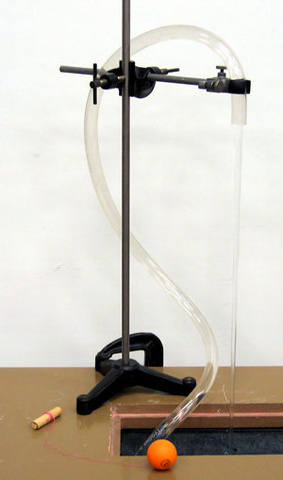 Large Diameter Laminar Water Stream, and Ping-Pong Ball on a String