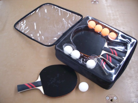 Ping Pong Balls and Paddle
