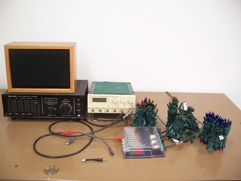 Set up for High - Mid - Low Pass Filter/Crossover demo