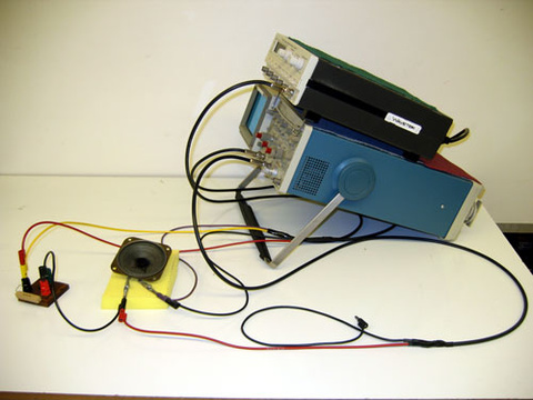 Set up for Loudspeaker Resonance Demo