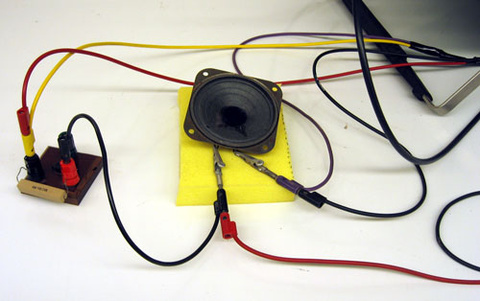 Close up of Loudspeaker Resonance Demo