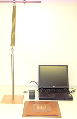 Aluminum Rod Weight on Linear Spring and Computer