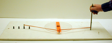 Chaos Machine, large rubber bands.