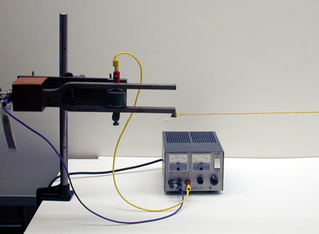 Set up for Standing Waves in a String
