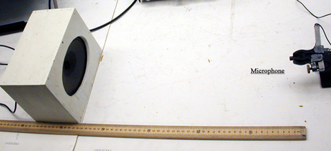 Set up for Speed of Sound in Air demo