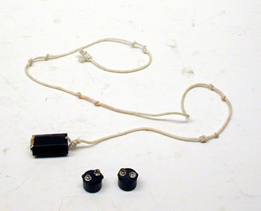 Battery tied to a string 