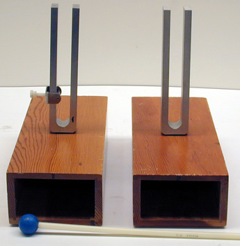 Match Tuning Forks and Rubber Mallet