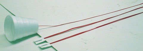 Styrofoam Cup, Zip Strips