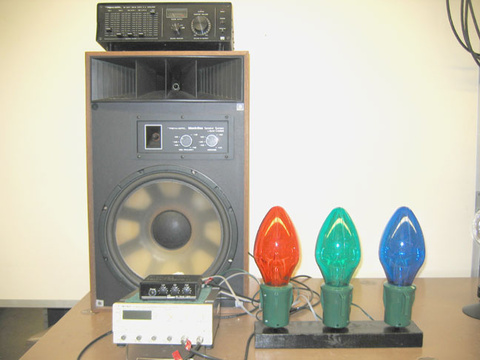 Set up for High - Mid - Low Pass Filter/Crossover demo