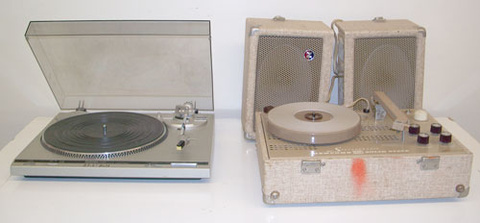 Turntable, Amplifier, and Speaker