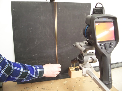 IR Camera and Mass with Rubber Bands 