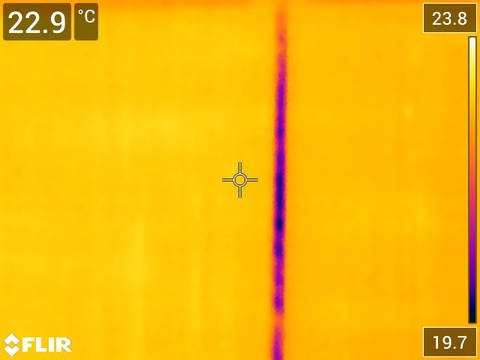 IR Camera Image of Iron Rod