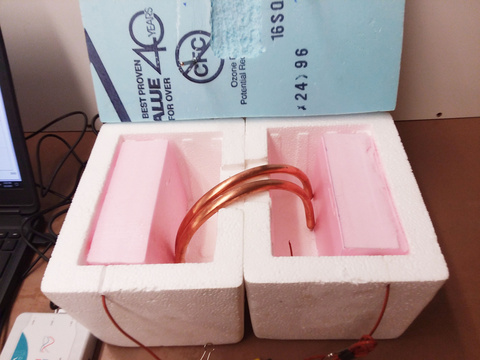 Styrofoam containers and heat pipes