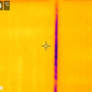 IR Camera pointed at the wire